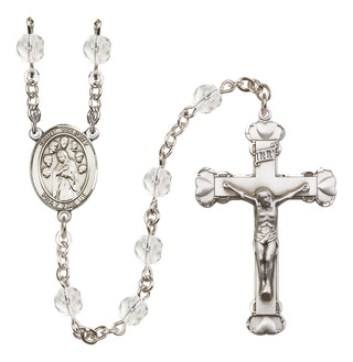 Silver-Plated 6mm Saint Felicity  Engraved Catholic Rosaries