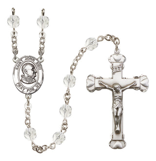 Silver-Plated 6mm Saint John Xxiii  Engraved Catholic Rosaries