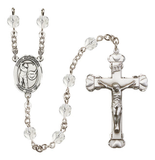 Silver-Plated 6mm Saint Sebastian / Golf Rosary