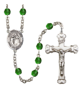 San Juan de Dios Rosary with Emerald Beads