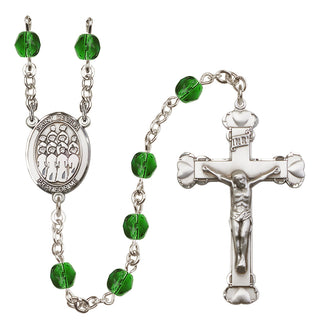 Silver-Plated 6mm Saint Cecilia / Choir Rosary