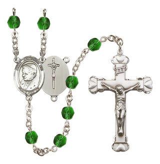 Silver-Plated 6mm Pope Emeritace  Benedict XVI Rosary
