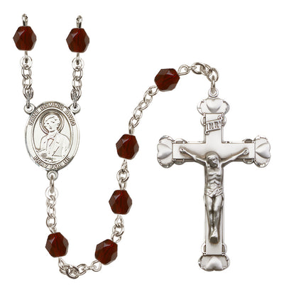 Silver-Plated 6mm St. Dominic Savio Rosary | Engravable