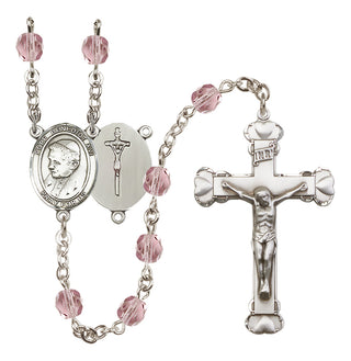 Silver-Plated 6mm Pope Emeritace  Benedict XVI Rosary