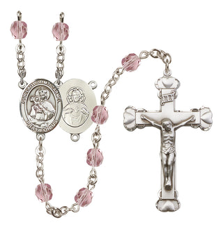 Silver-Plated 6mm Our Lady of Mount Carmel Rosary