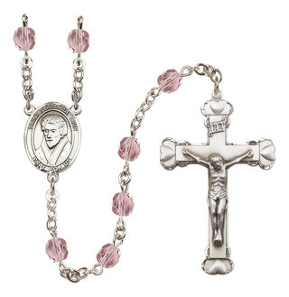 Silver-Plated 6mm Saint Peter Canisius  Engraved Catholic Rosaries