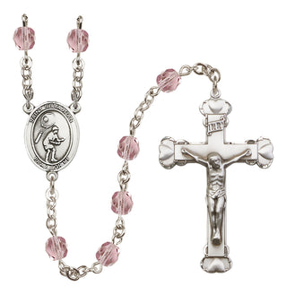 Silver-Plated 6mm Saint Sebastian / Tennis Rosary