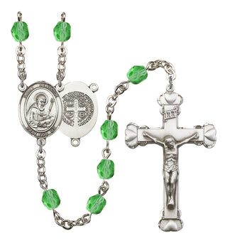 Saint Benedict Rosary with Peridot Beads