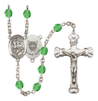 Silver-Plated 6mm Saint George / Coast Guard Rosary