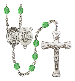 Guardian Angel and EMT Rosary with Peridot Beads