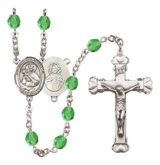 Silver-Plated 6mm Our Lady of Mount Carmel Rosary