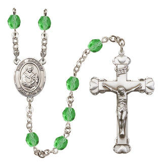 Silver-Plated 6mm Saint Norbert of Xanten  Engraved Catholic Rosaries