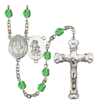 Guardian Angel and Dance Rosary with Peridot Beads