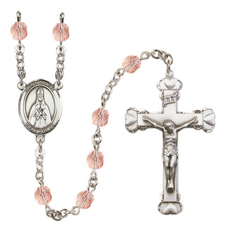Silver-Plated 6mm Saint Blaise  Engraved Catholic Rosaries