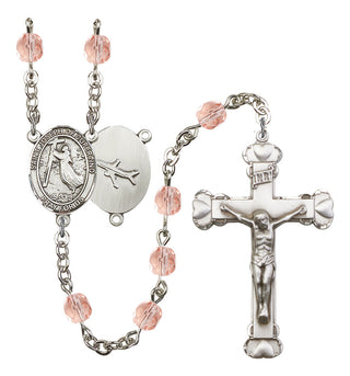 Saint Joseph of Cupertino Rosary with Pink Beads