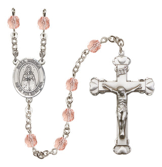 Silver-Plated 6mm Our Lady Rosa Mystica Rosary | Engravable