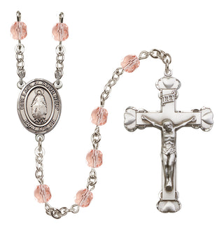Silver-Plated 6mm Our Lady of Good Help  Engraved Catholic Rosaries