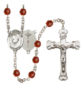 Silver-Plated 6mm Pope Emeritace  Benedict XVI Rosary