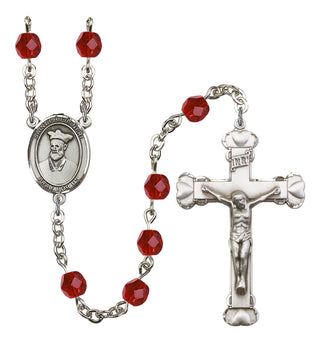 Saint Philip Neri Rosary with Ruby Beads