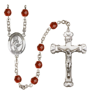 Silver-Plated 6mm Guardian Angel/Tennis Rosary