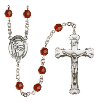 Silver-Plated 6mm Guardian Angel/Golf Rosary