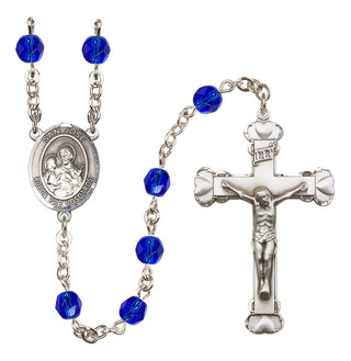 Silver-Plated 6mm San Jose  Engraved Catholic Rosaries