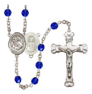 Silver-Plated 6mm Our Lady of Mount Carmel Rosary