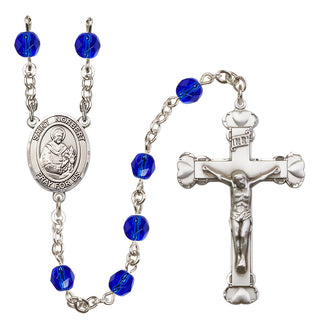 Silver-Plated 6mm Saint Norbert of Xanten  Engraved Catholic Rosaries