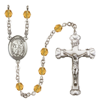 Silver-Plated 6mm Saint James the Greater  Engraved Catholic Rosaries