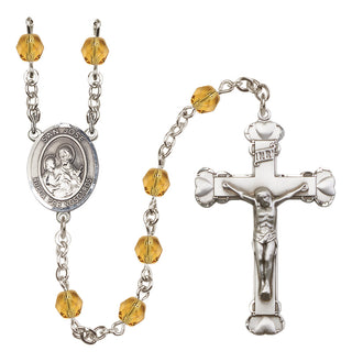 Silver-Plated 6mm San Jose  Engraved Catholic Rosaries