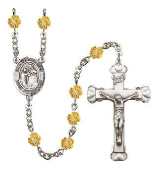 San Juan de Dios Rosary with Topaz Beads