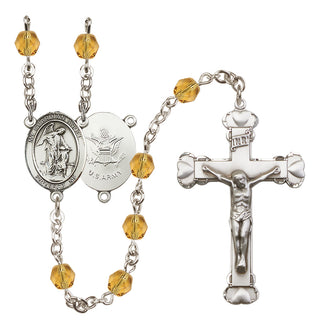 Silver-Plated 6mm Guardian Angel w/Child Rosary