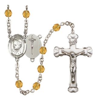 Silver-Plated 6mm Pope Emeritace  Benedict XVI Rosary