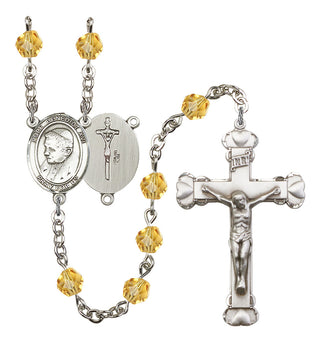 Pope Emeritace Benedict XVI Rosary with Topaz Beads