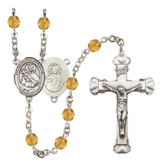 Silver-Plated 6mm Our Lady of Mount Carmel Rosary