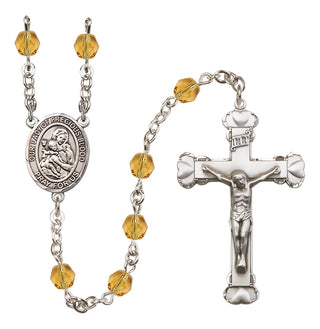 Silver-Plated 6mm Our Lady of the Precious Blood  Engraved Catholic Rosaries