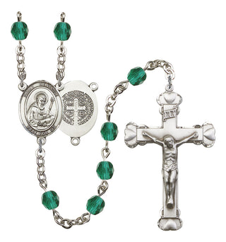 Saint Benedict Rosary with Zircon Beads