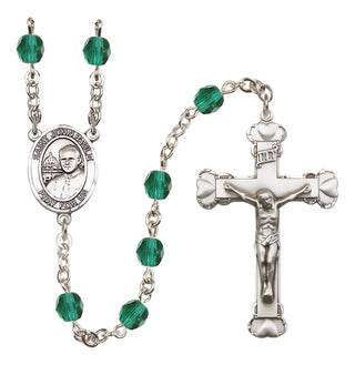 Silver-Plated 6mm Saint John Paul II Rosary