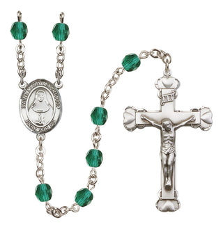 Silver-Plated 6mm Saint Mary Mackillop  Engraved Catholic Rosaries
