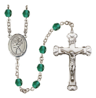 Silver-Plated 6mm Saint Sebastian / Dance Rosary