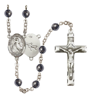 Silver-Plated 6mm Saint Joseph of Cupertino Rosary