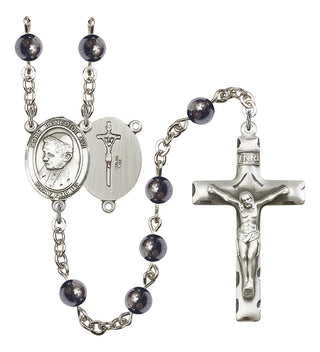 Pope Emeritace Benedict XVI Rosary with 6mm Hematite Beads