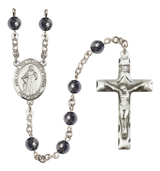 Silver-Plated 6mm Our Lady the Undoer of Knots  Engraved Catholic Rosaries