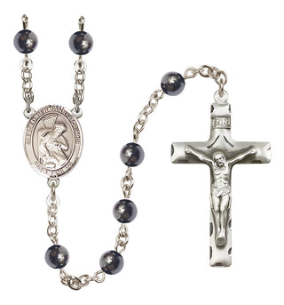 Silver-Plated 6mm Blessed Herman the Cripple  Engraved Catholic Rosaries