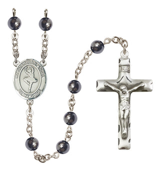 Silver-Plated 6mm Guardian Angel/Dance Rosary