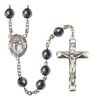 San Juan de Dios Rosary with Hematite Beads