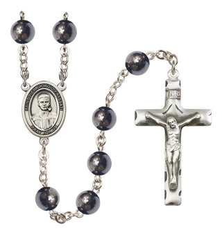 Silver-Plated 8mm Blessed Pier Giorgio Frassati Rosary | Engravable