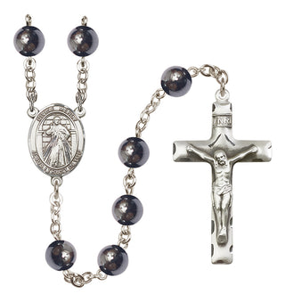 Silver-Plated 8mm Divine Mercy Rosary