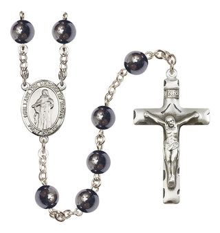 Silver Plated 8mm Hematite Our Lady the Undoer of Knots Rosary