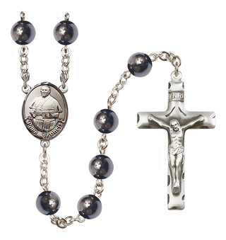 Silver-Plated 8mm Pope Francis Rosary